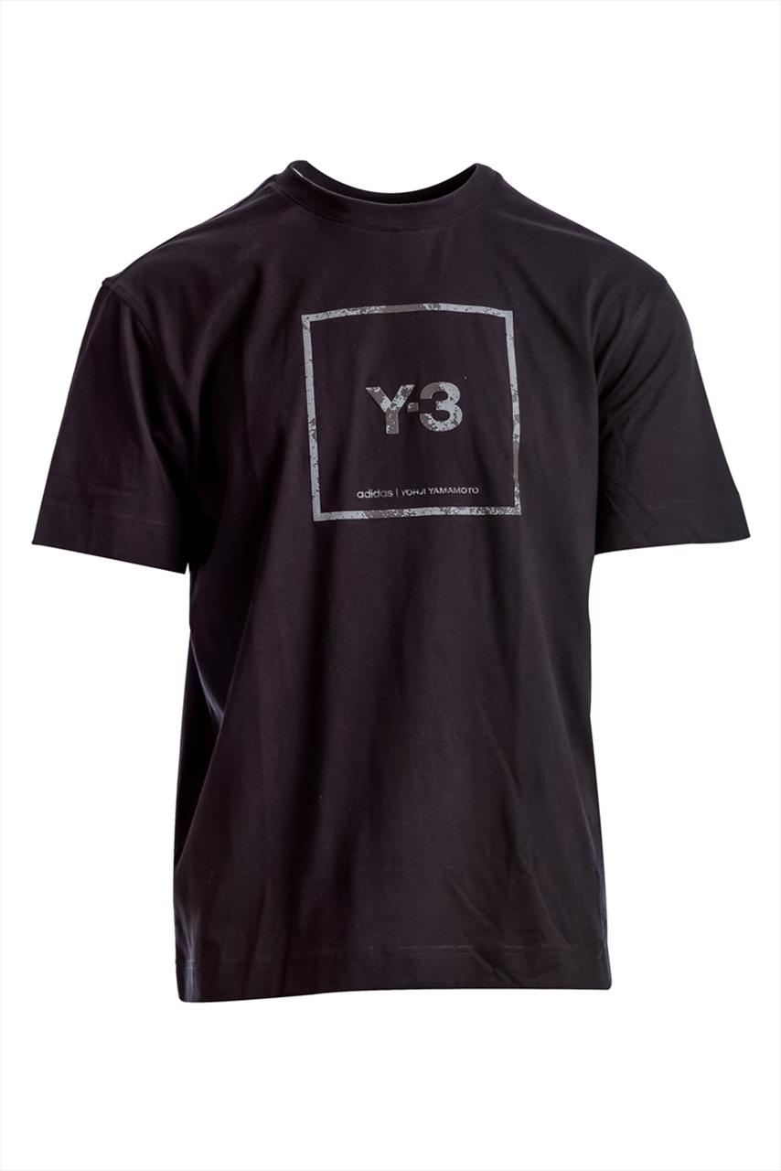 Y-3 Square Label Graphic SS T-Shirt | Tsigaloglou Collection