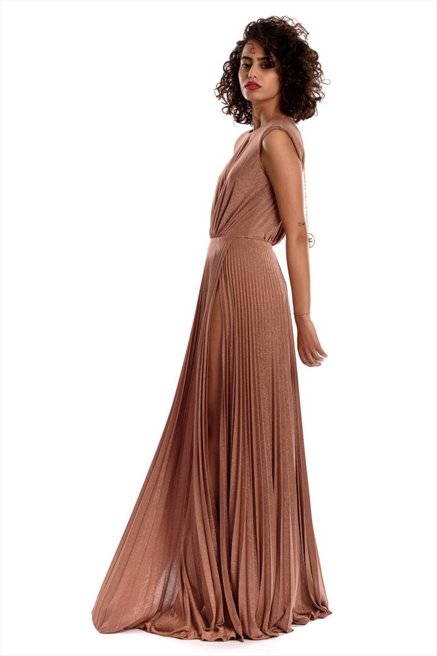 【すぐ届く】ELISABETTA FRANCHI ボクシークレープドレス XS-Lサイズあり 【GINZA COUTURE/銀座クチュール】ノースリーブ