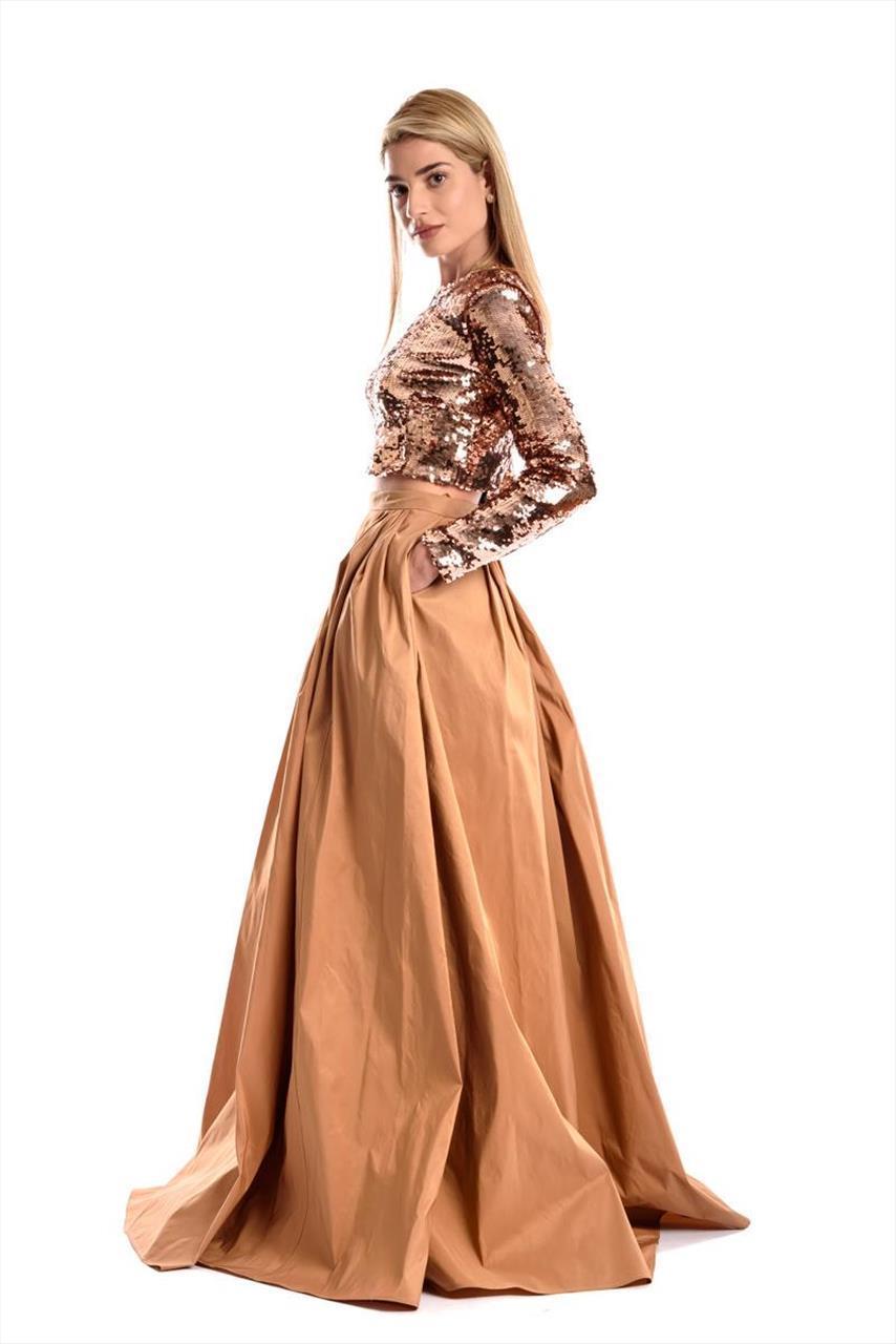 Set with embroidered top and long skirt Elisabetta Franchi