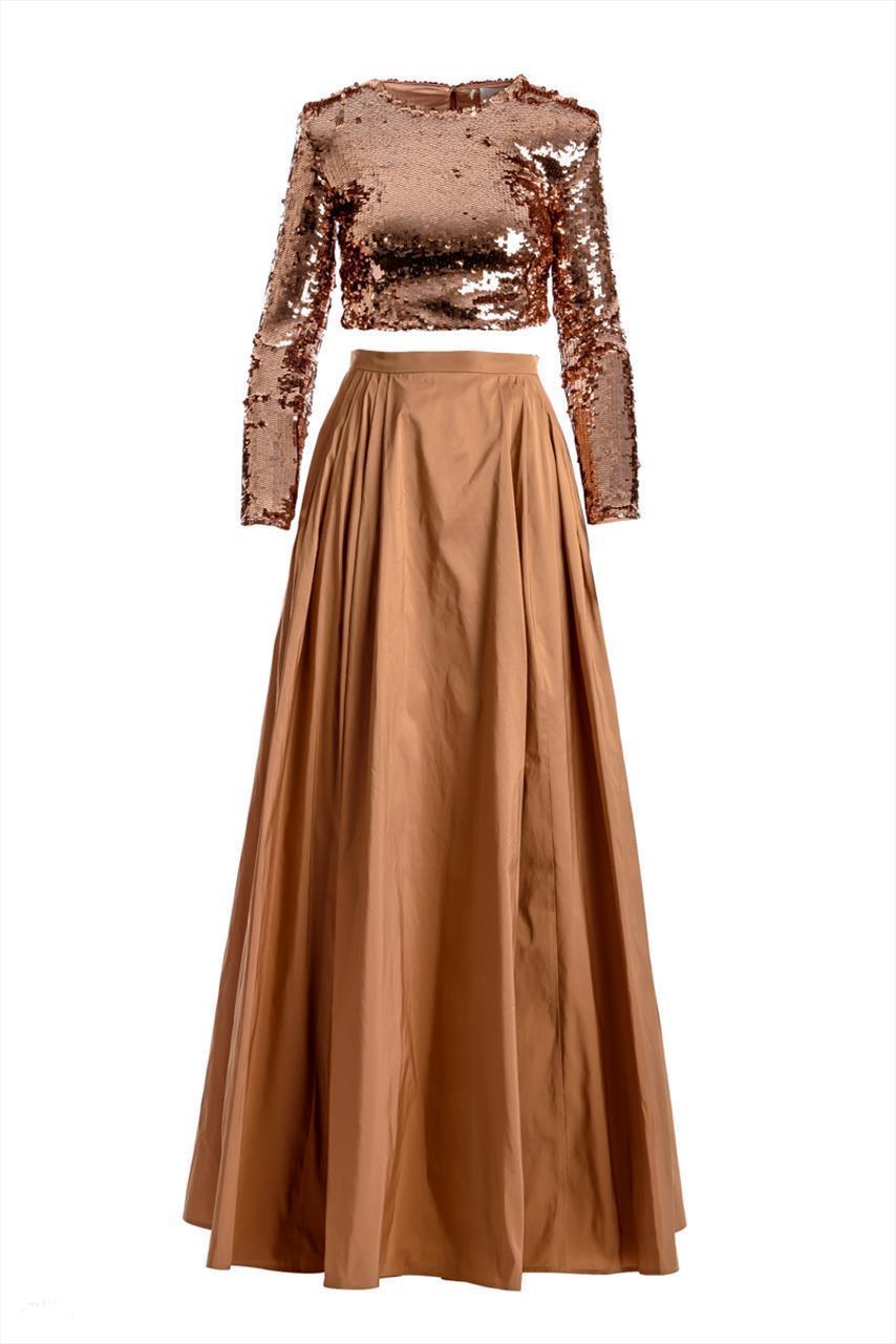 Set with embroidered top and long skirt Elisabetta Franchi