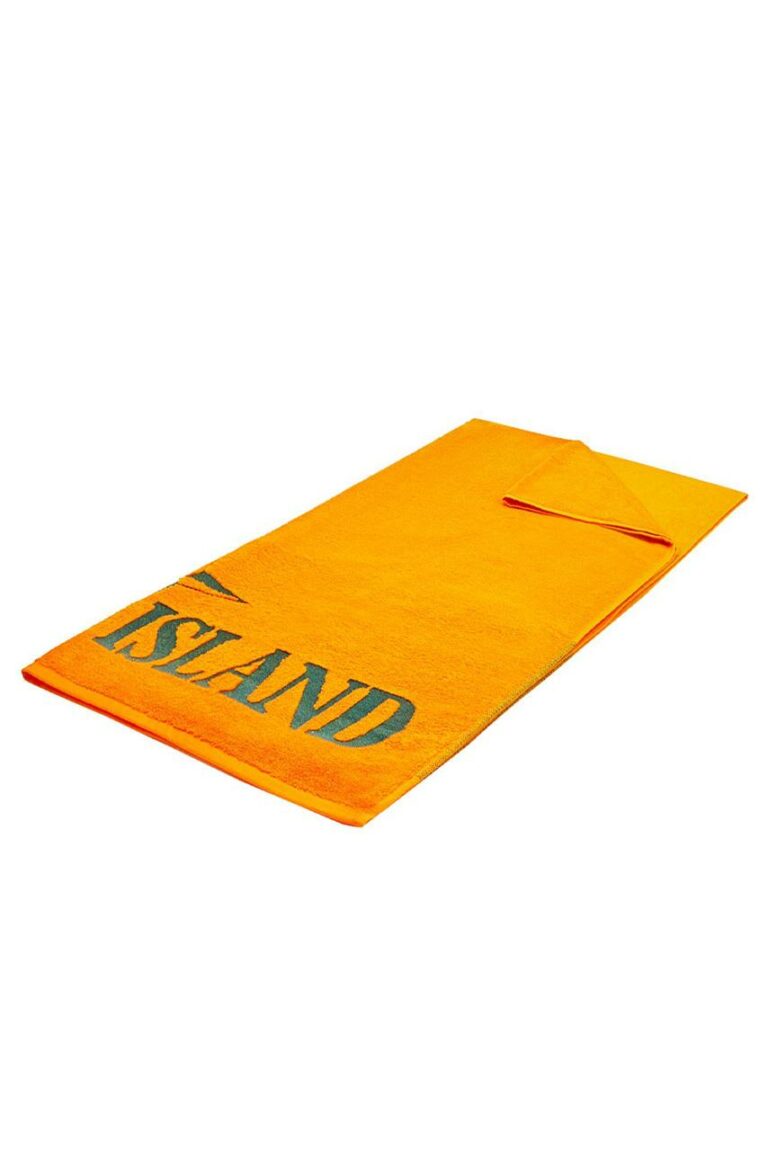 logo-print towel, Stone Island
