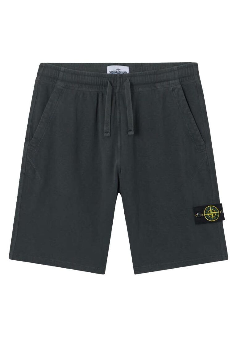 Stone  Felpa Bermuda S ブラック Fleece bermudas and shorts for men | Stone Island