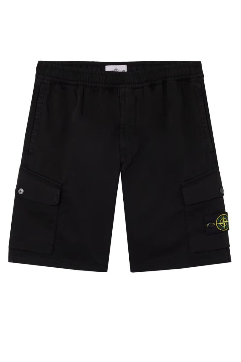 Stone  Felpa Bermuda S ブラック bermuda in felpa - stone island - AnyAnyLuxury